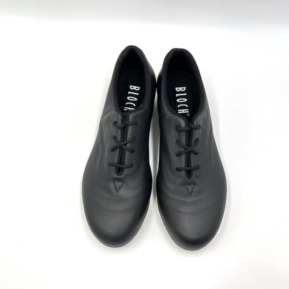 Bloch Adult S0321L Sync Black Leather Lace Up Jazz Tap Dance Shoes Size 6 New‎ - Picture 3 of 12